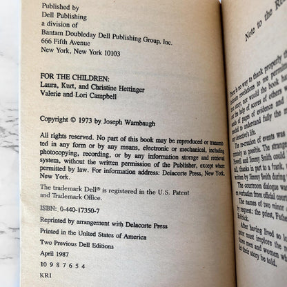 The Onion Field by Joseph Wambaugh [1987 PAPERBACK]