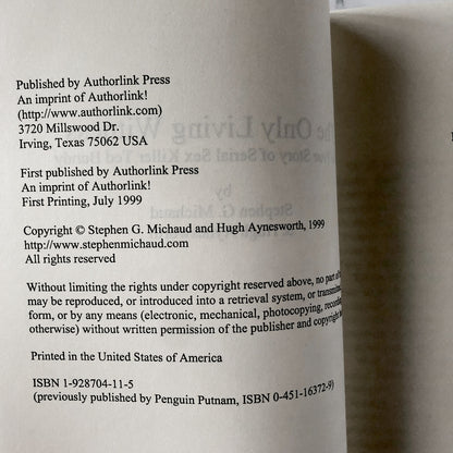 The Only Living Witness: The True Story of Serial Sex Killer Ted Bundy by Stephen Michaud & Hugh Aynesworth [1999 TRADE PAPERBACK] - Bookshop Apocalypse