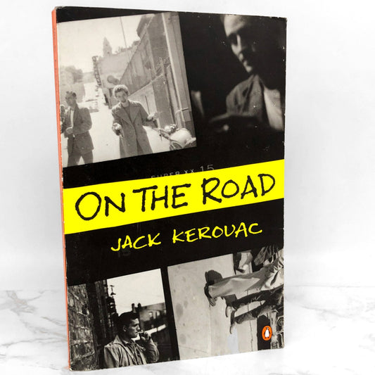 On the Road by Jack Kerouac [1976 TRADE PAPERBACK] • Penguin • 90's Ginsberg Cover