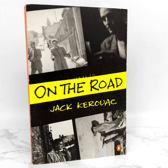 On the Road by Jack Kerouac [1976 TRADE PAPERBACK] • Penguin • 90's Ginsberg Cover