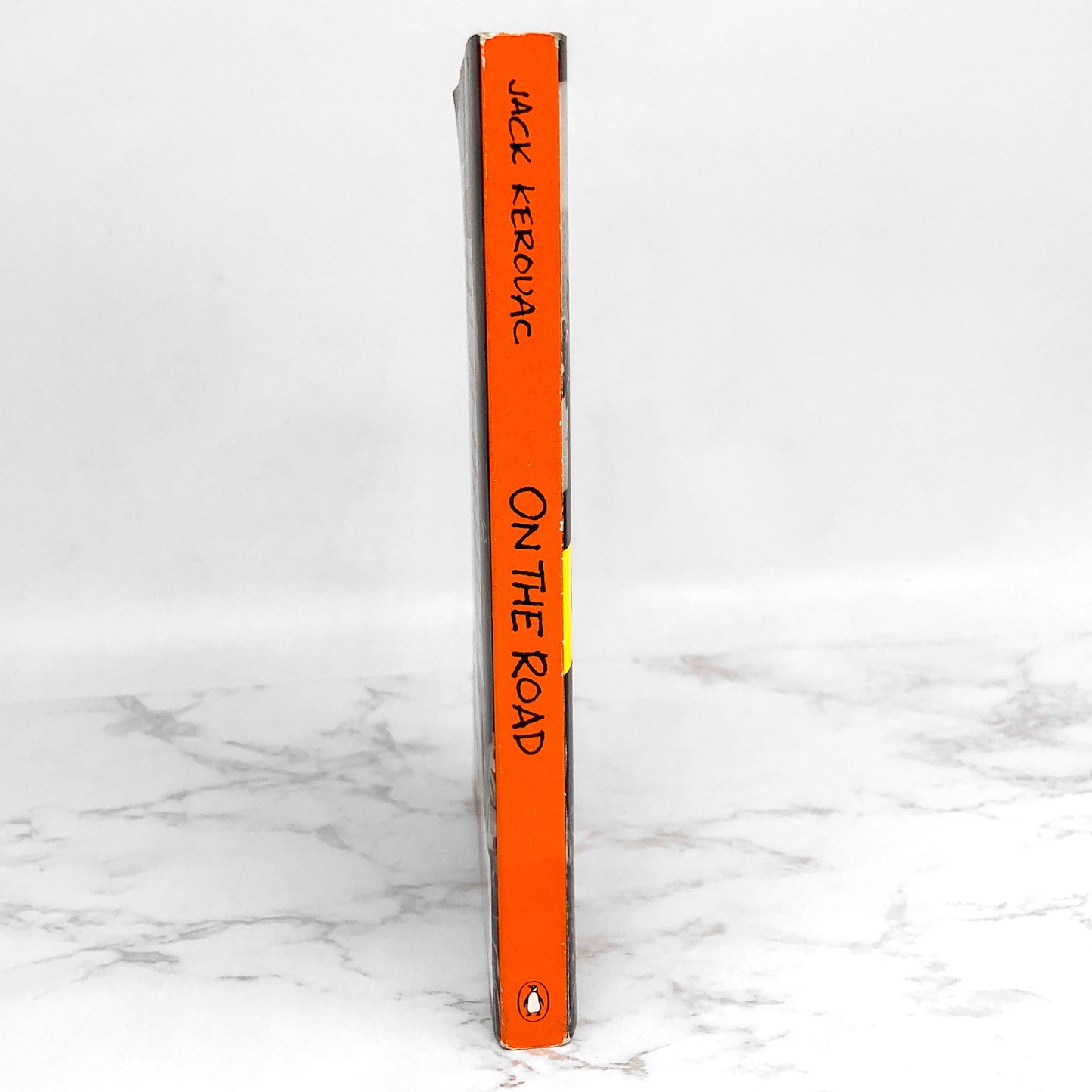 On the Road by Jack Kerouac [1976 TRADE PAPERBACK] • Penguin • 90's Ginsberg Cover