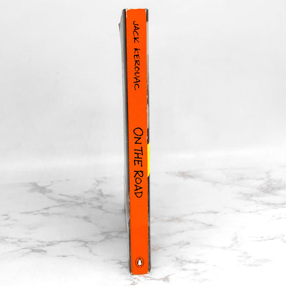 On the Road by Jack Kerouac [1976 TRADE PAPERBACK] • Penguin • 90's Ginsberg Cover