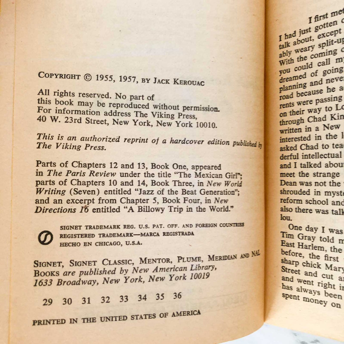 On the Road by Jack Kerouac [1982 PAPERBACK]