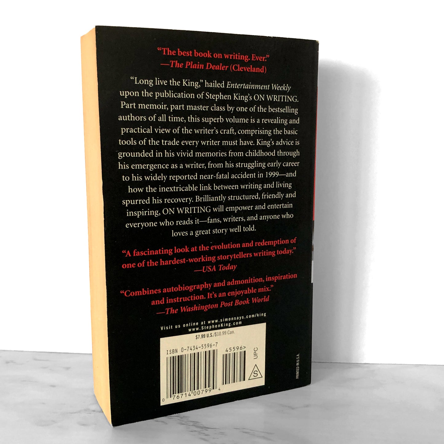 On Writing: A Memoir of the Craft by Stephen King [2002 PAPERBACK]