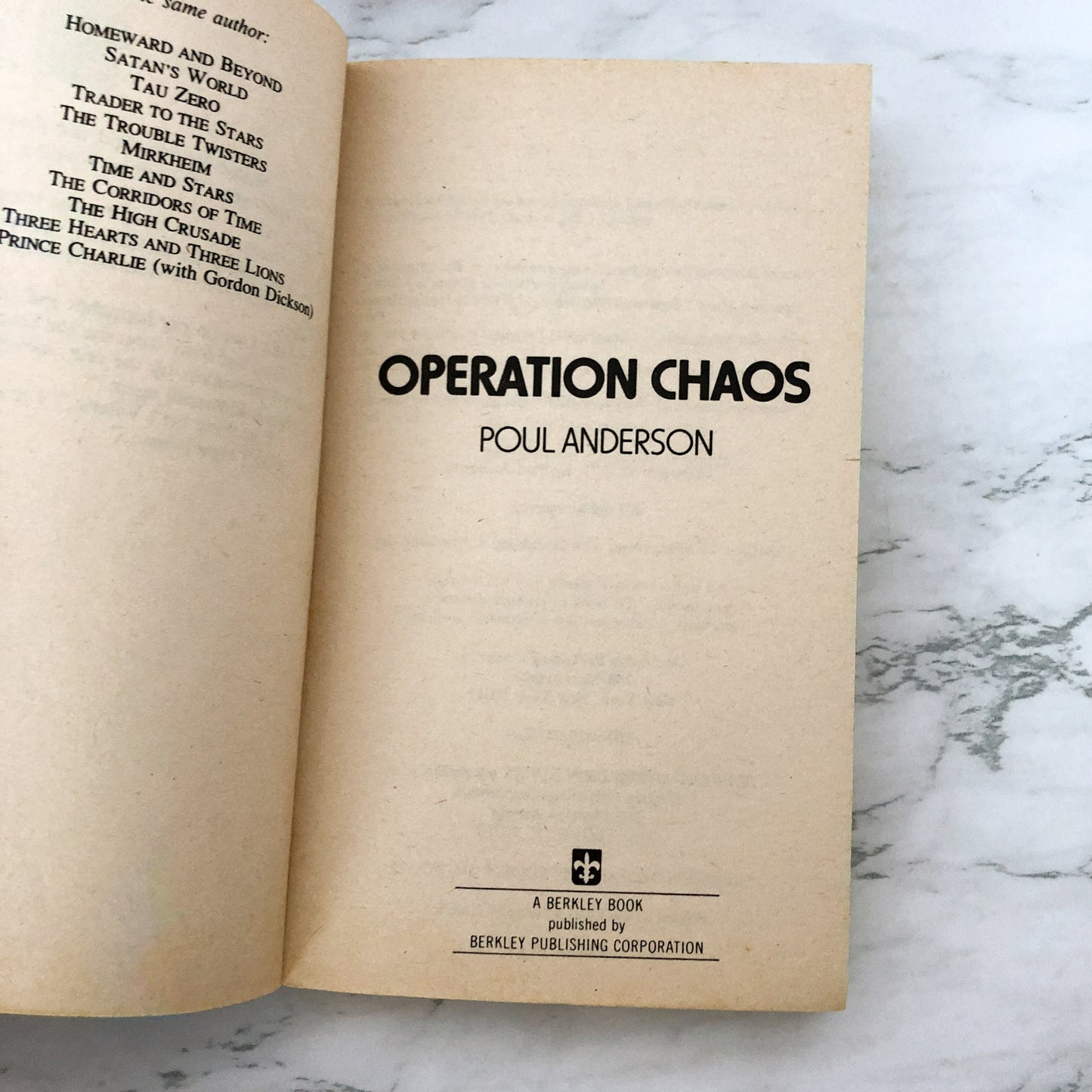 Operation Chaos by Poul Anderson [1978 PAPERBACK]