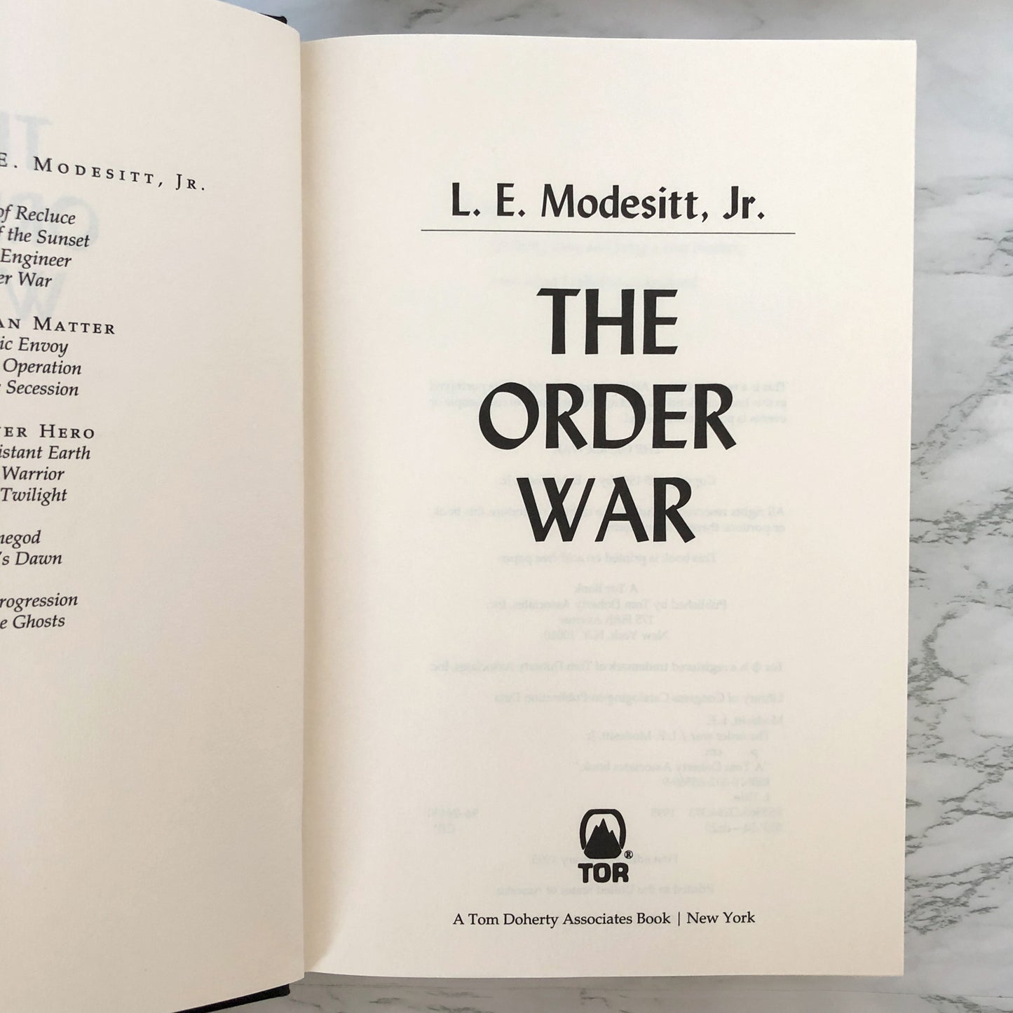 The Order War by L.E. Modesitt Jr. [FIRST EDITION / FIRST PRINTING] 1995
