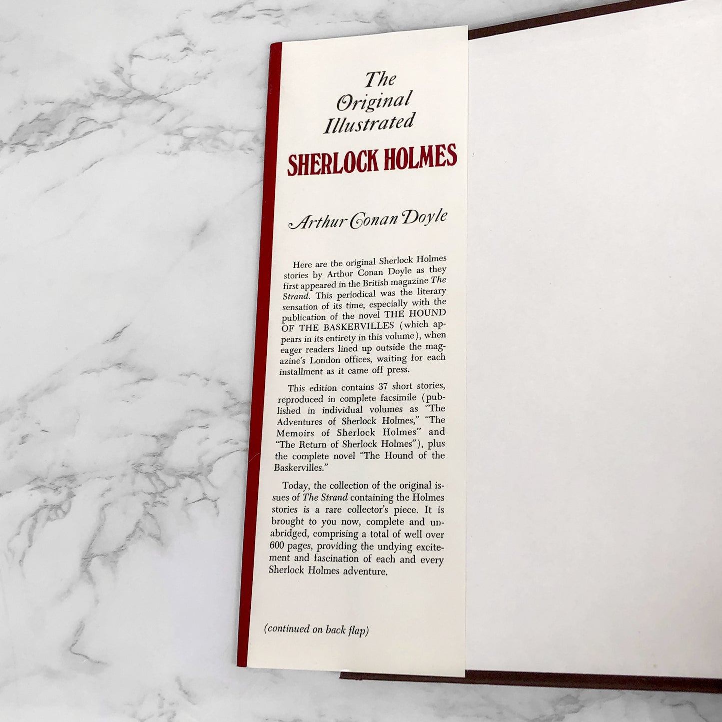 The Original Illustrated Sherlock Holmes by Arthur Conan Doyle [1981 HARDCOVER]