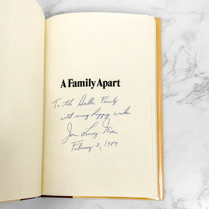 A Family Apart by Joan Lowery Nixon SIGNED! [FIRST EDITION] 1987 • Orphan Train #1