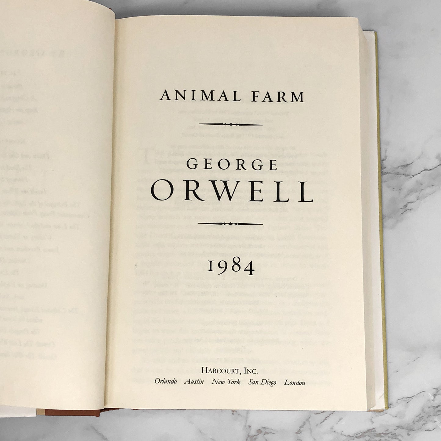 Animal Farm and 1984 by George Orwell [2003 HARDCOVER ANTHOLOGY]