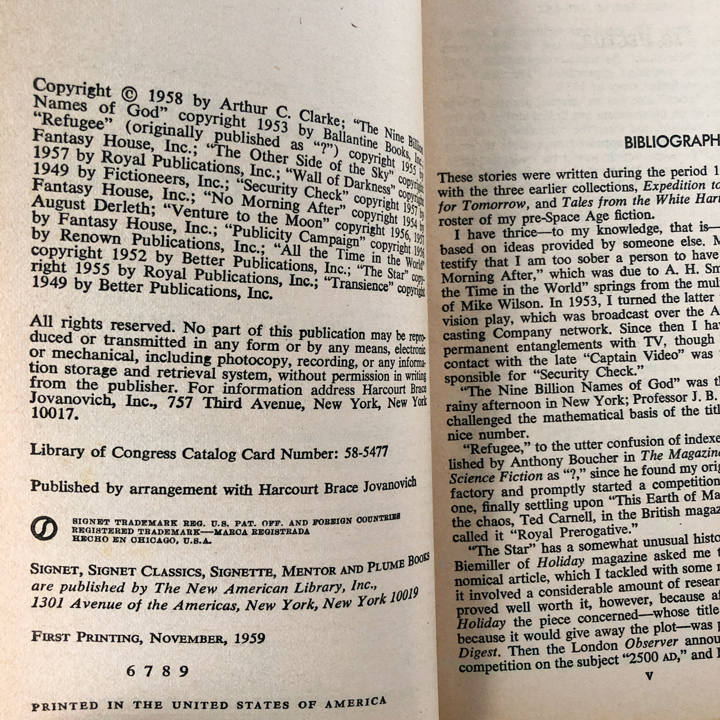 The Other Side of the Sky by Arthur C. Clarke [1959 PAPERBACK]