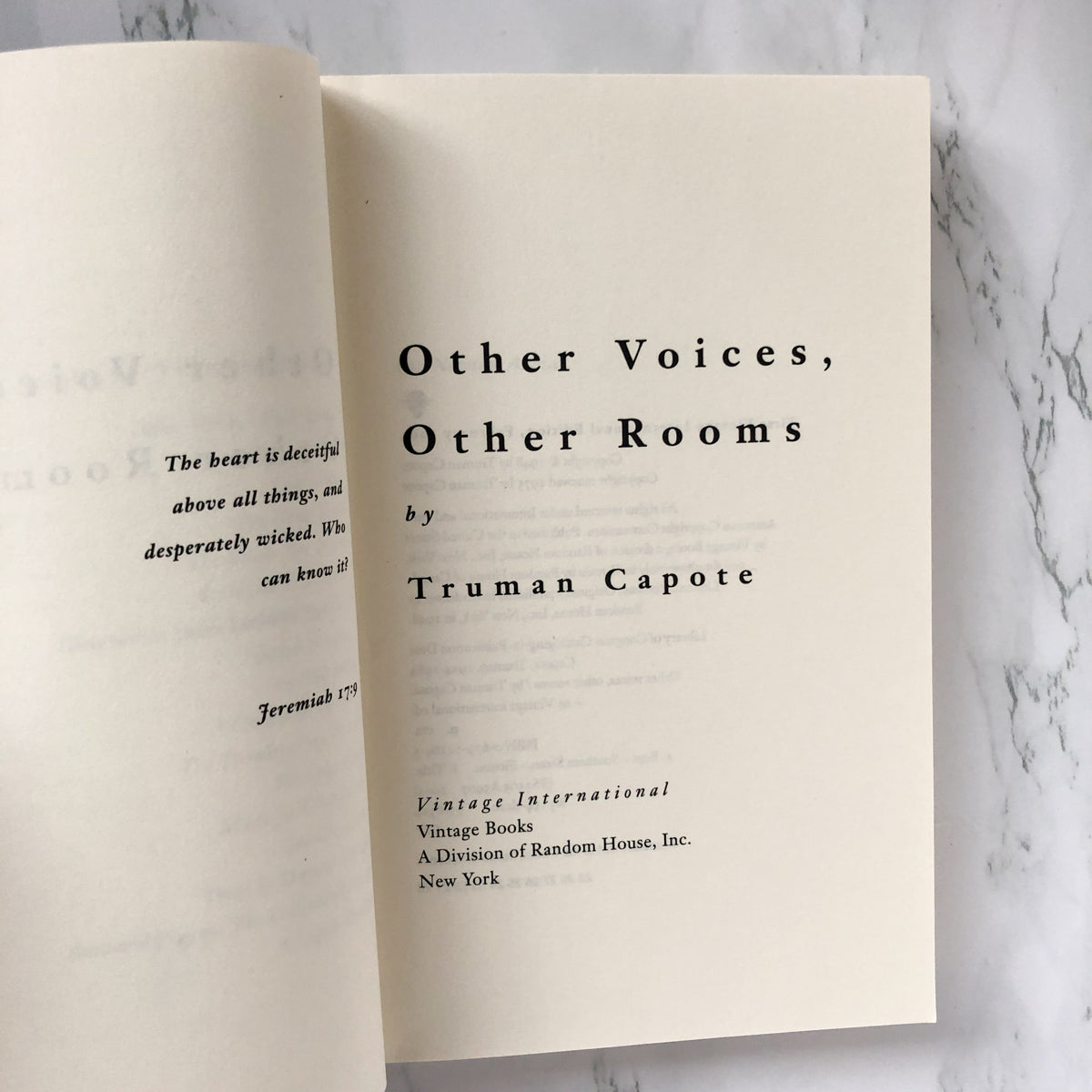 Other Voices, Other Rooms by Truman Capote [TRADE PAPERBACK / 1994] - Bookshop Apocalypse