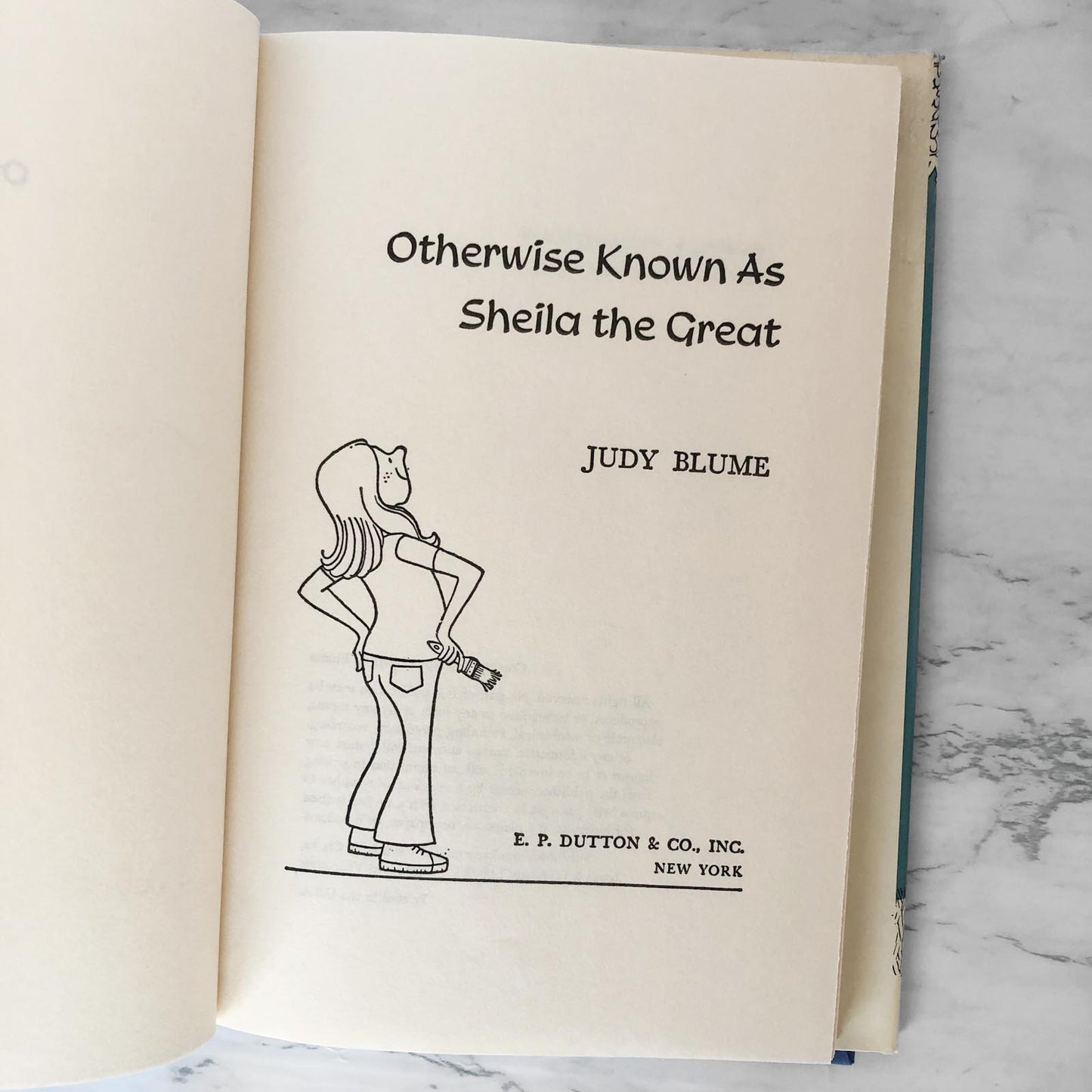 Otherwise Known as Sheila the Great by Judy Blume [1972 HARDCOVER]