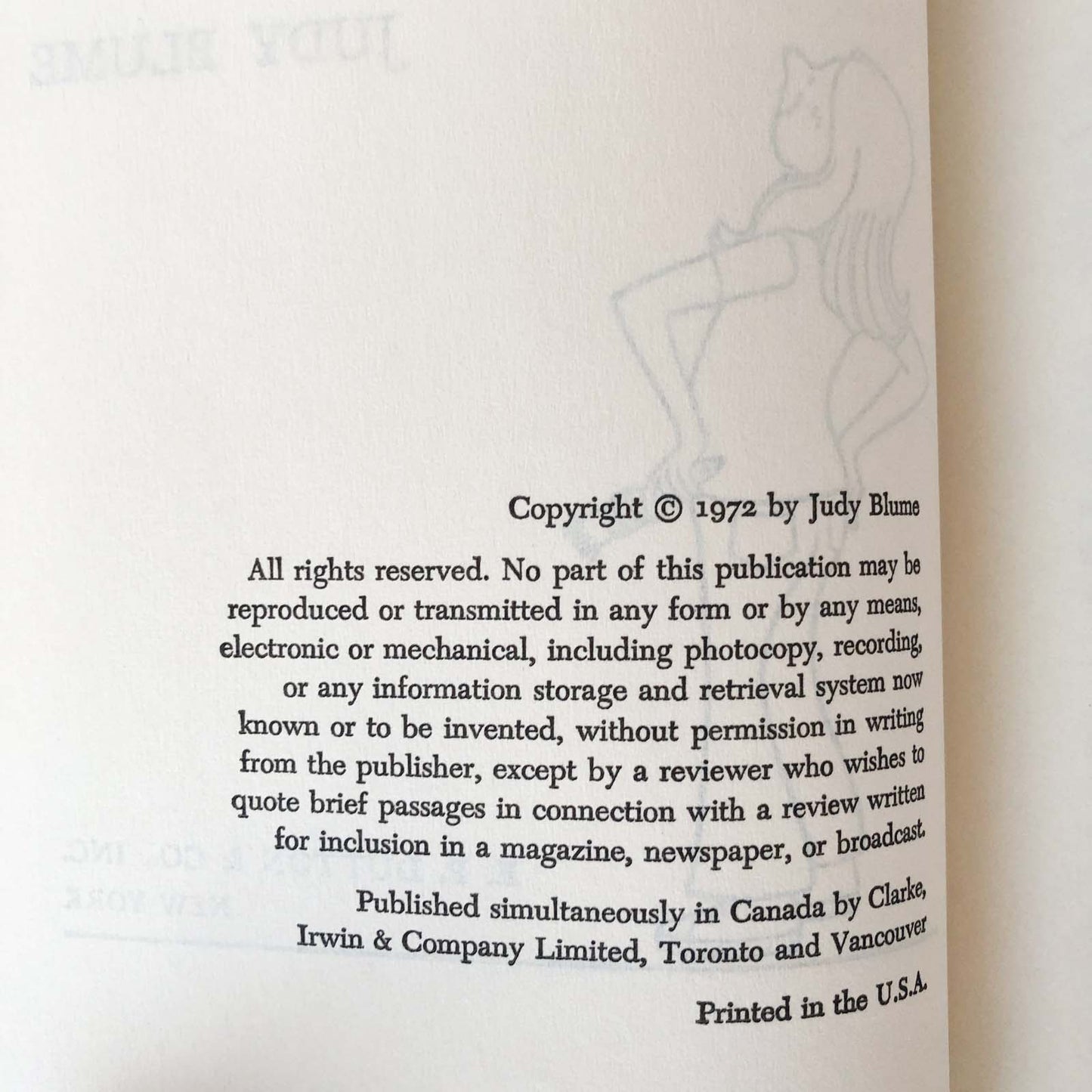 Otherwise Known as Sheila the Great by Judy Blume [1972 HARDCOVER]