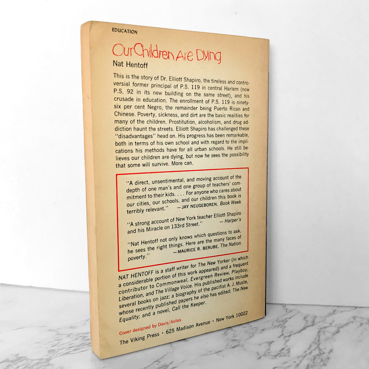 Our Children Are Dying by Nat Hentoff [1966 PAPERBACK] - Bookshop Apocalypse