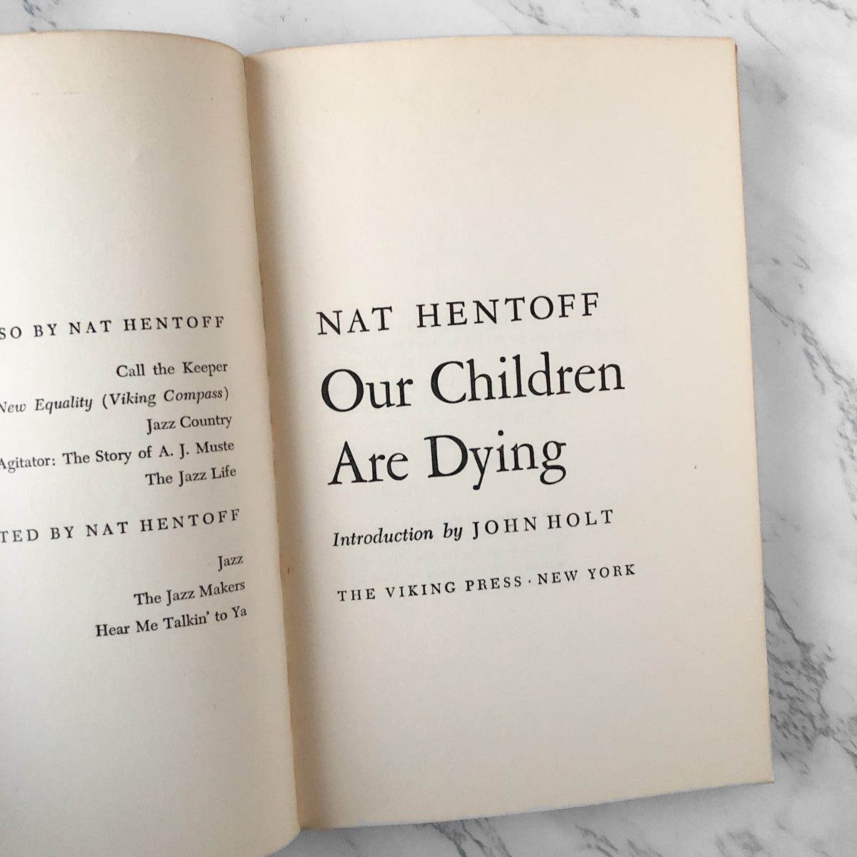 Our Children Are Dying by Nat Hentoff [1966 PAPERBACK] - Bookshop Apocalypse