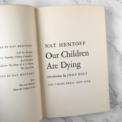 Our Children Are Dying by Nat Hentoff [1966 PAPERBACK] - Bookshop Apocalypse