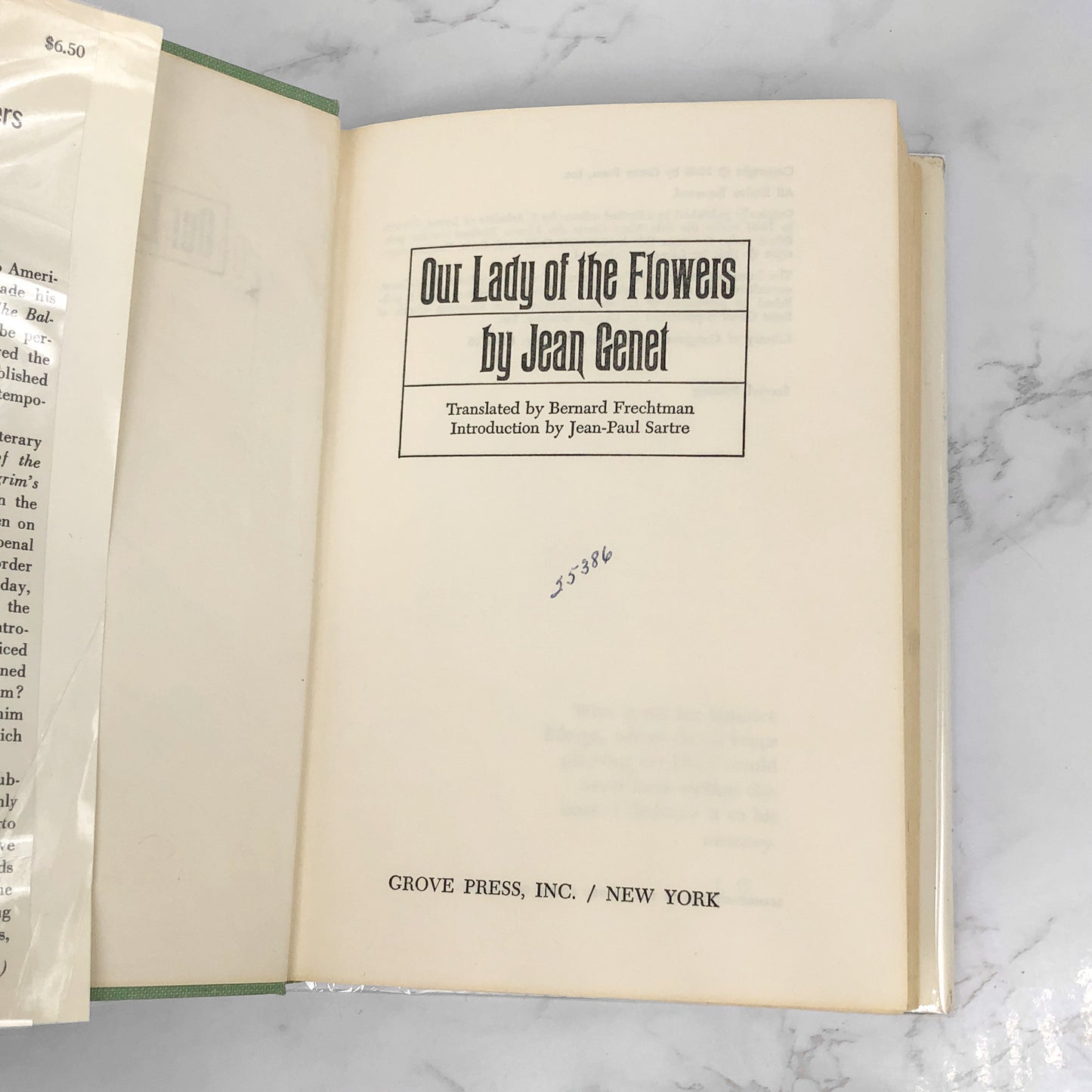 Our Lady of the Flowers by Jean Genet [U.S. FIRST EDITION] 1963 • Grove Press