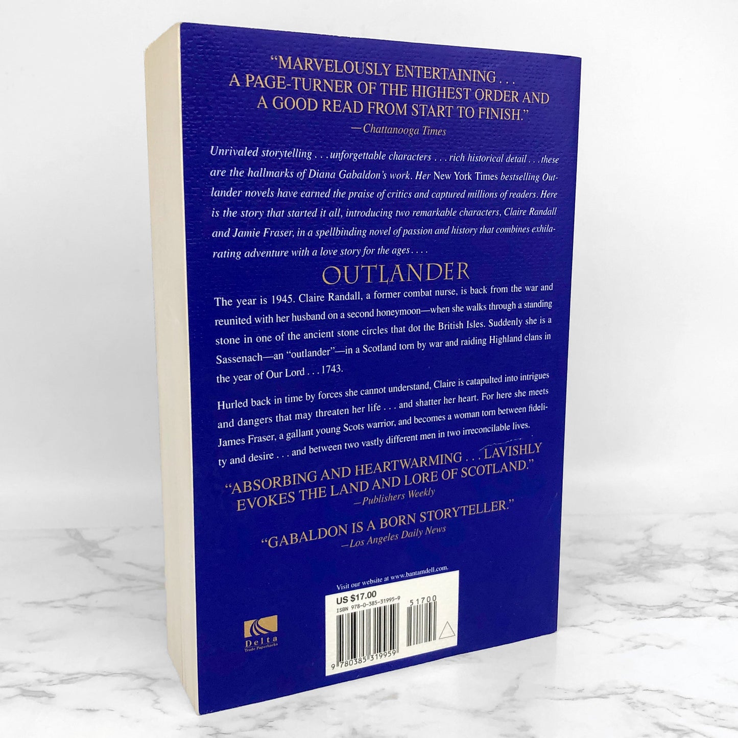 Outlander by Diana Gabaldon [XL TRADE PAPERBACK] 2007 • Delta