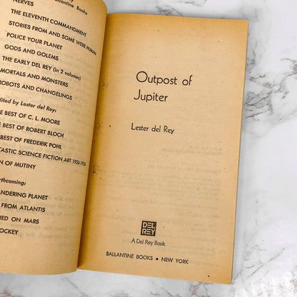 Outpost of Jupiter by Lester del Rey [FIRST PAPERBACK EDITION] 1978 • Del-Rey