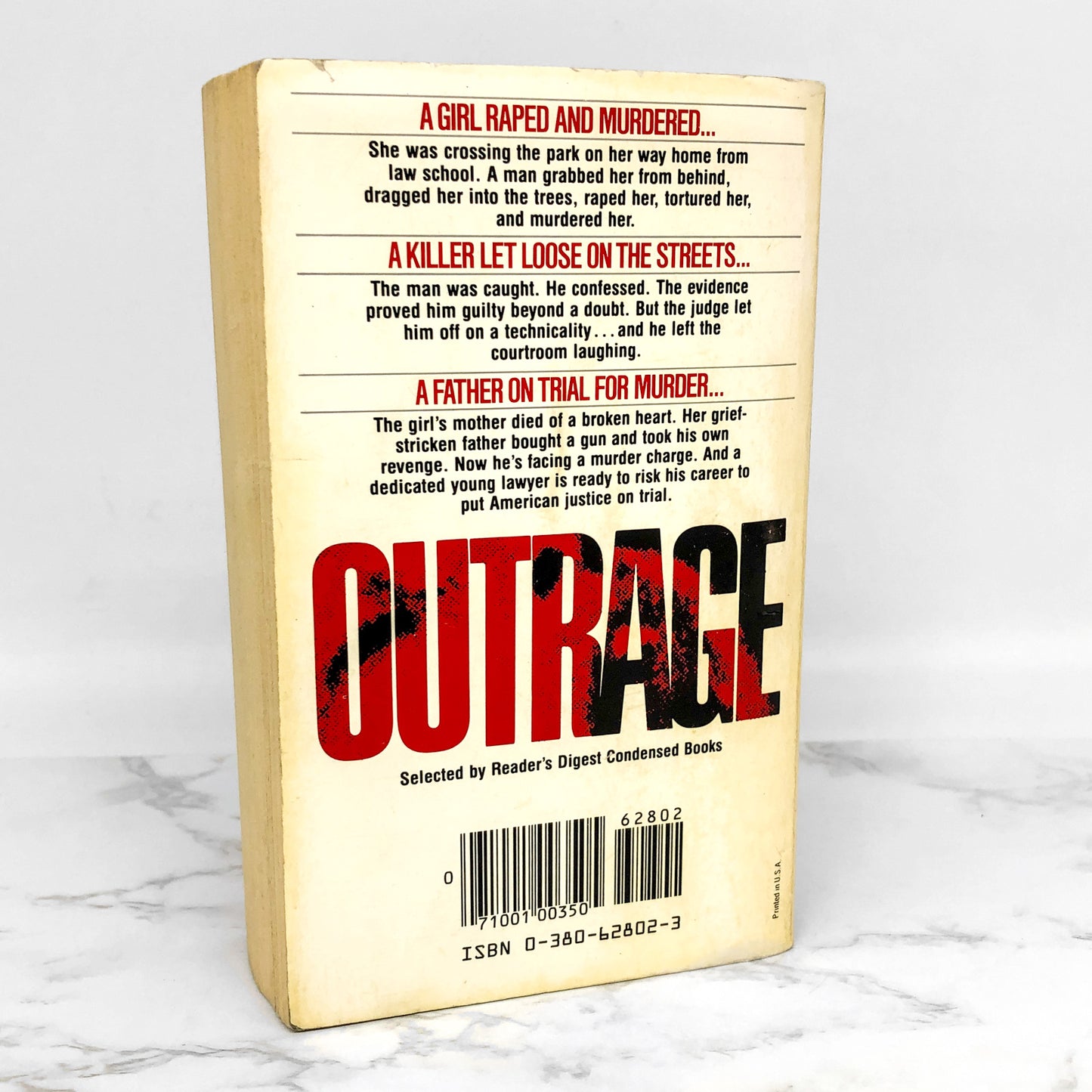 Outrage by Henry Denker [1983 FIRST PAPERBACK PRINTING]