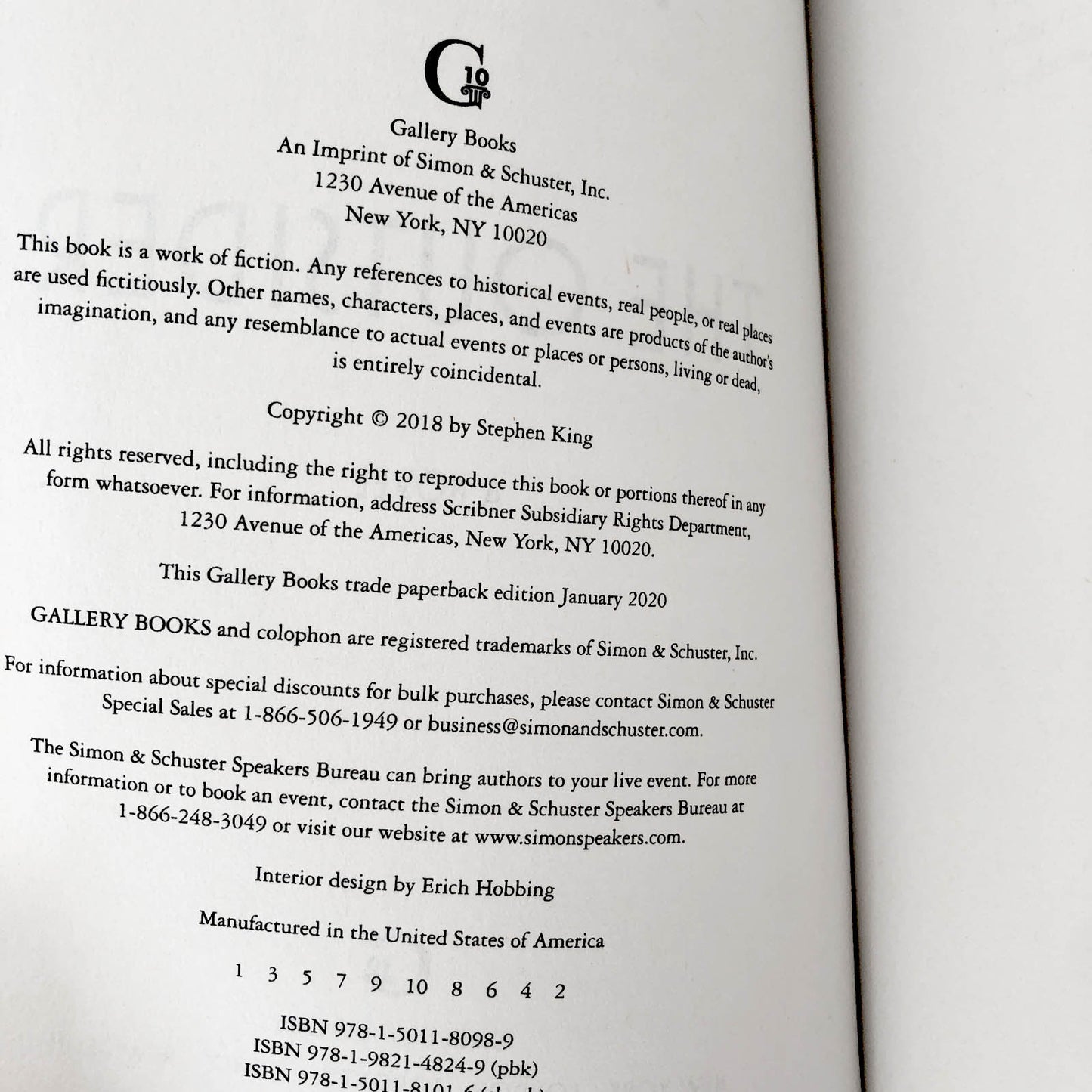 The Outsider by Stephen King [TRADE PAPERBACK] 2020