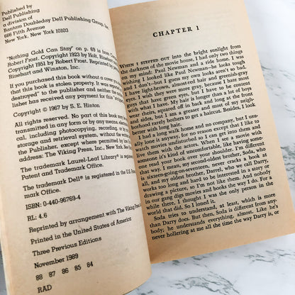 The Outsiders by S.E. Hinton [1989 PAPERBACK] - Bookshop Apocalypse