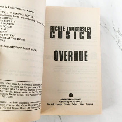 Overdue by Richie Tankersley Cusick [1995 PAPERBACK]