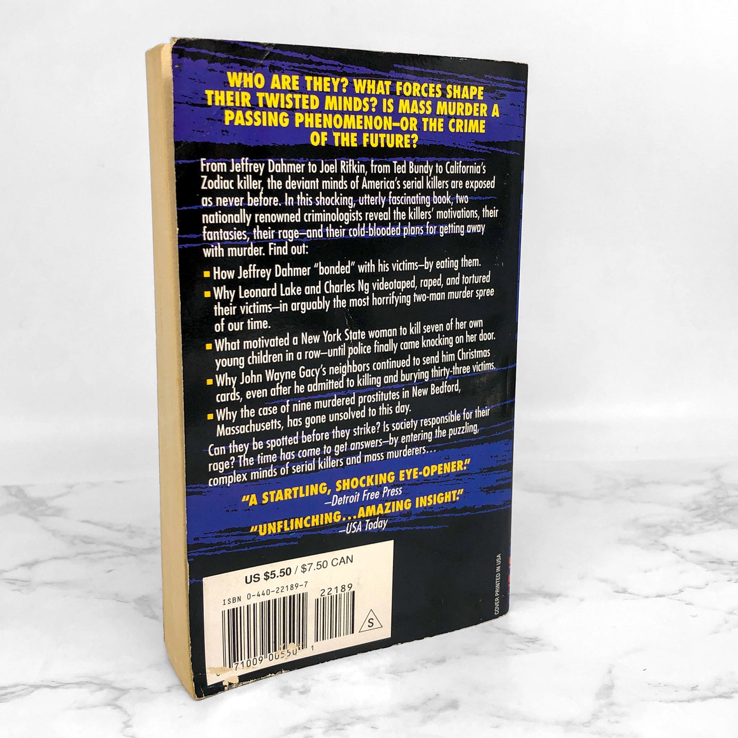 Overkill: Mass Murder & Serial Killing Exposed by James Alan Fox & Jack Levin [FIRST PAPERBACK PRINTING] 1996