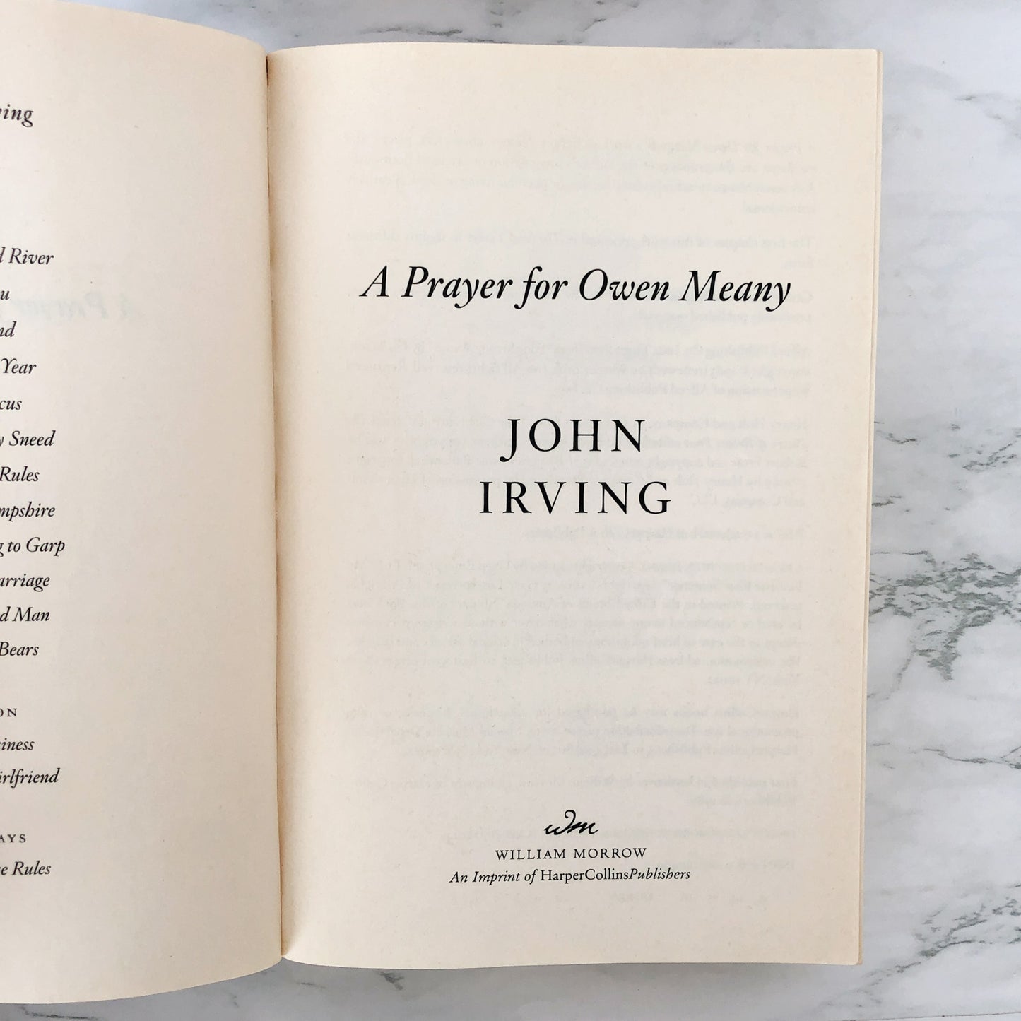 A Prayer for Owen Meany by John Irving [TRADE PAPERBACK / 2012]