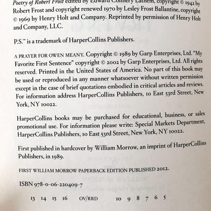 A Prayer for Owen Meany by John Irving [TRADE PAPERBACK / 2012]