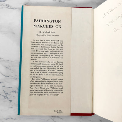 Paddington Marches On by Michael Bond [BOOK CLUB EDITION / 1965]