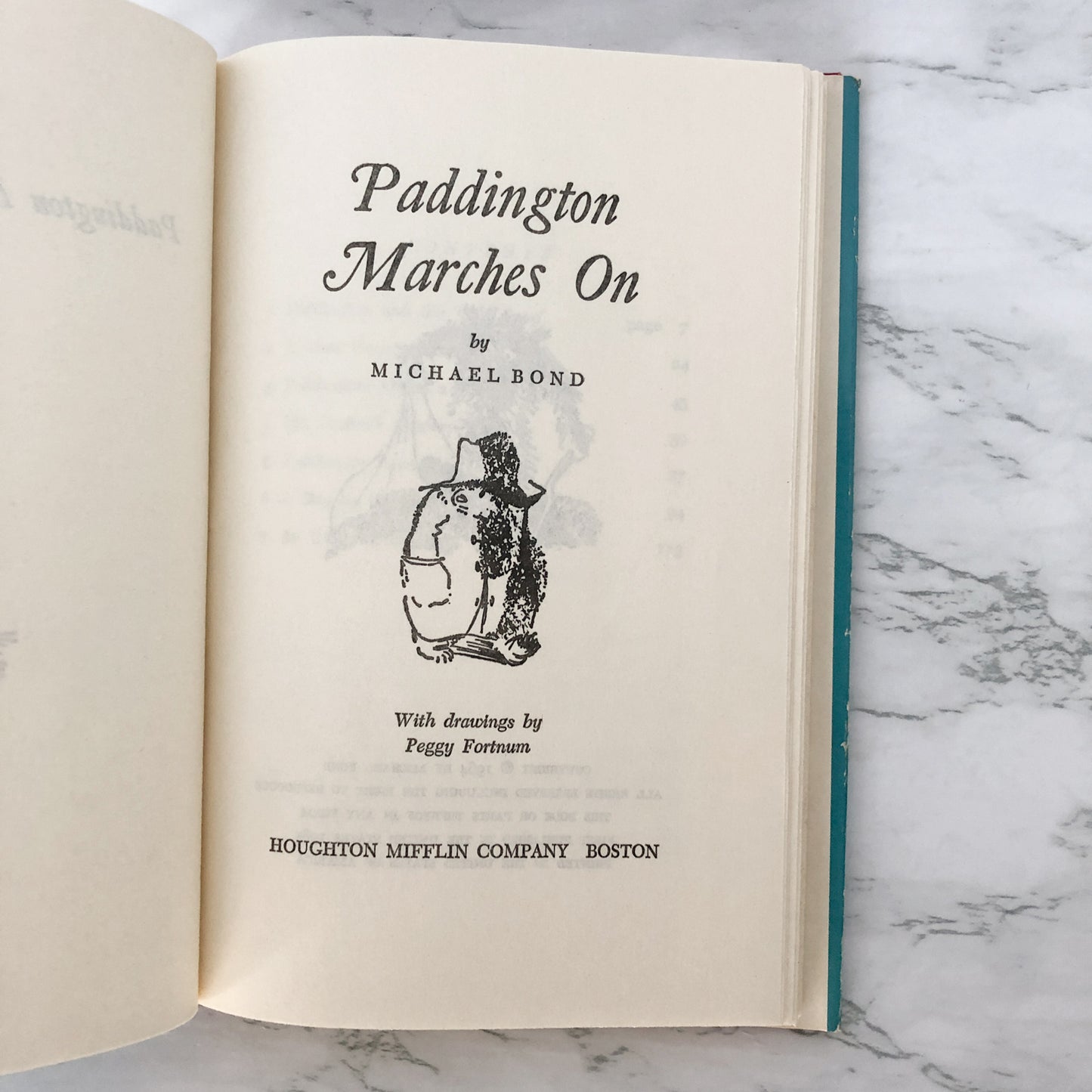 Paddington Marches On by Michael Bond [BOOK CLUB EDITION / 1965]