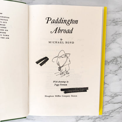 Paddington Abroad by Michael Bond [U.S. FIRST EDITION / 1972]