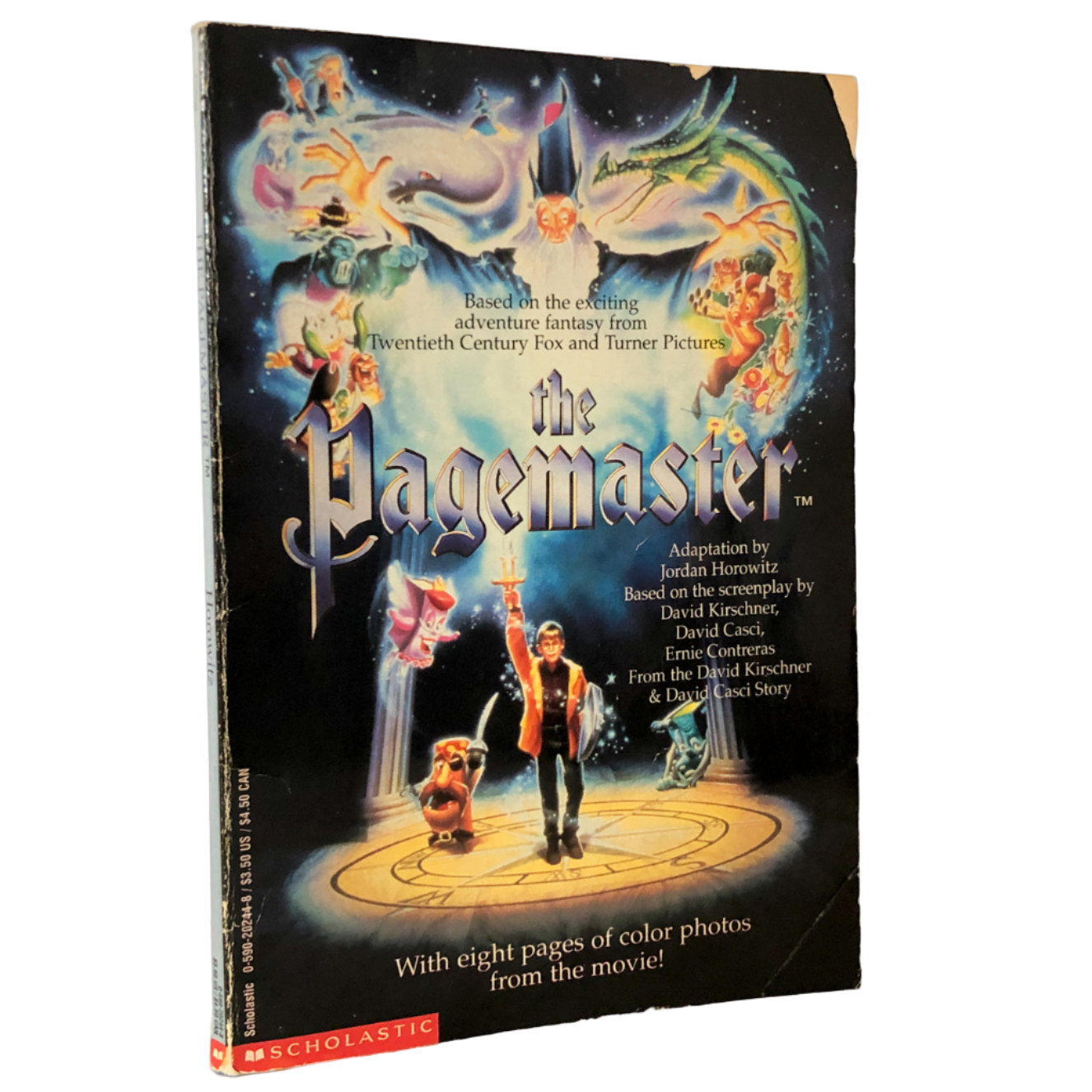 The Pagemaster by Jordan Horowitz 'aka' Todd Strasser [MOVIE TIE-IN PAPERBACK] 1994