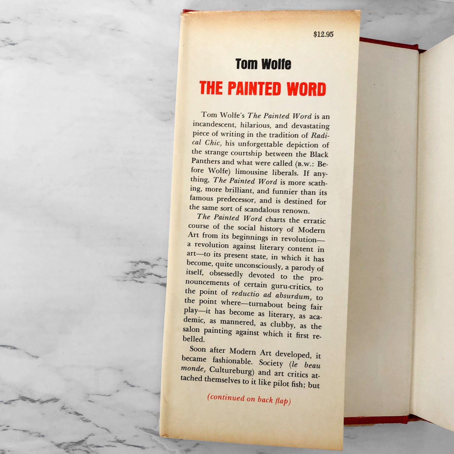 The Painted Word by Tom Wolfe [FIRST EDITION / 1975]