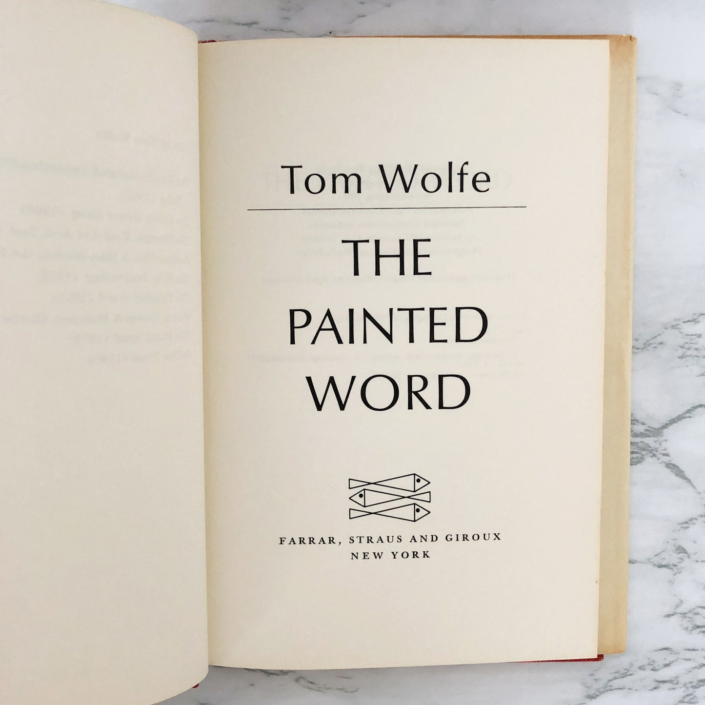 The Painted Word by Tom Wolfe [FIRST EDITION / 1975]