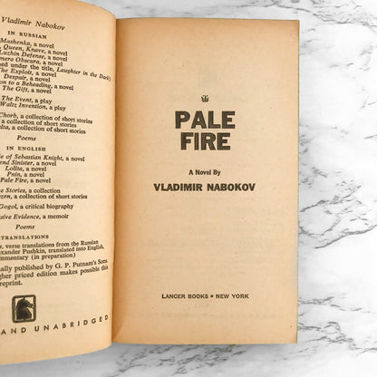 Pale Fire by Vladimir Nabokov [1963 FIRST PAPERBACK PRINTING]