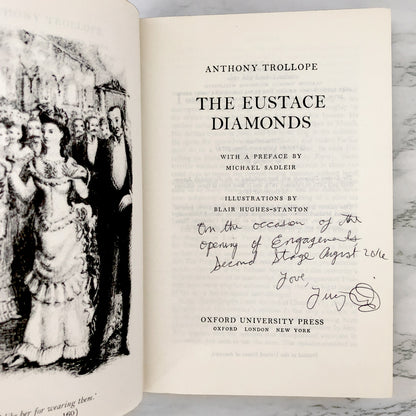 The Eustace Diamonds: A Palliser Novel by Anthony Trollope [OXFORD HARDCOVER / 1971]
