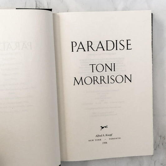 Paradise by Toni Morrison [FIRST EDITION] 1998 • Knopf