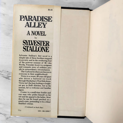 Paradise Alley: A Novel by Sylvester Stallone [FIRST EDITION • FIRST PRINTING] 1977