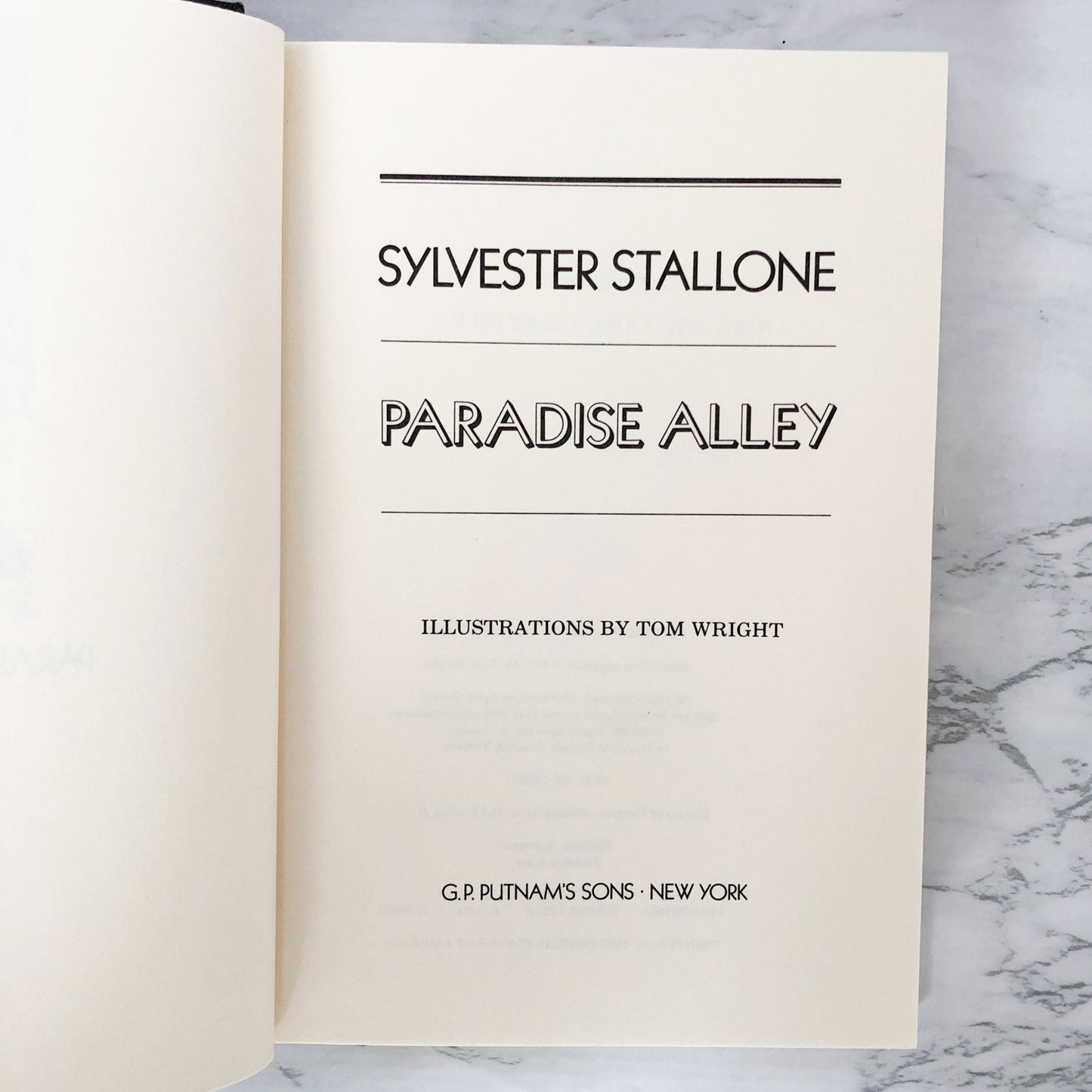 Paradise Alley: A Novel by Sylvester Stallone [FIRST EDITION • FIRST PRINTING] 1977