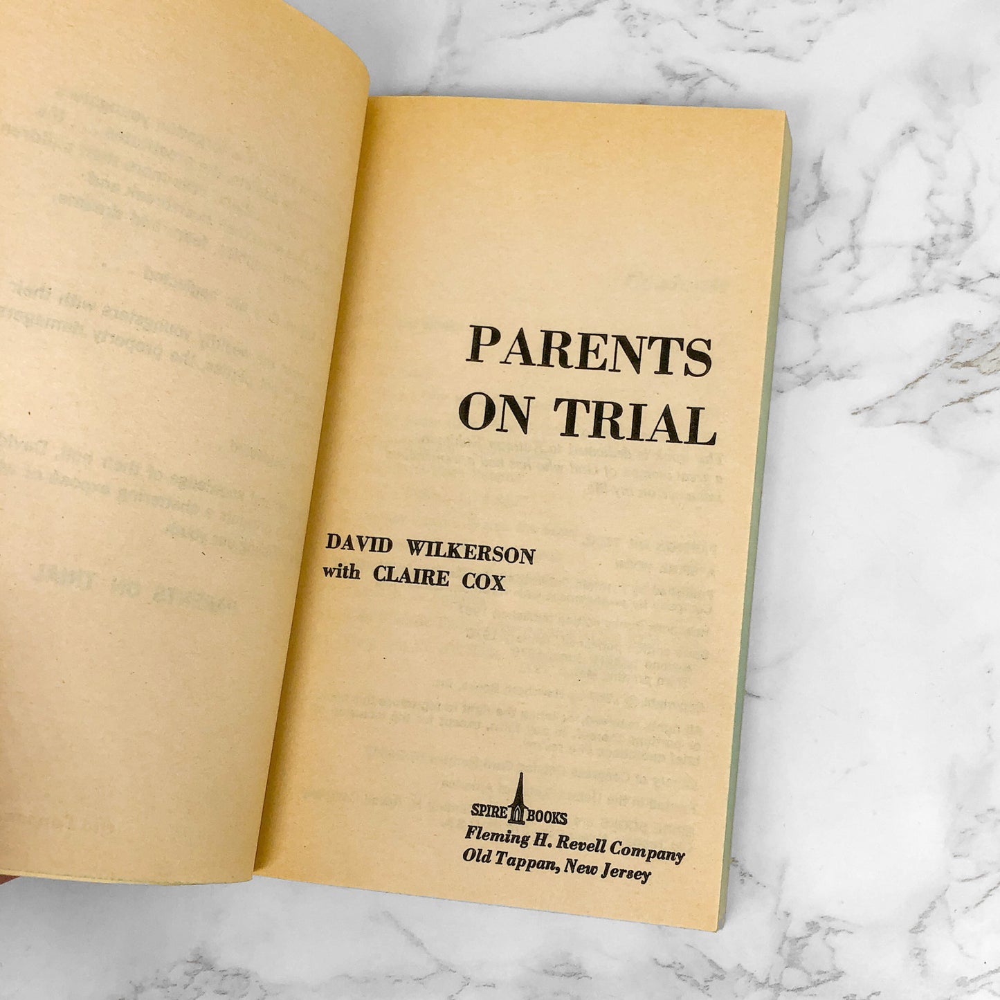 Parents on Trial by David Wilkerson [1971 PAPERBACK]