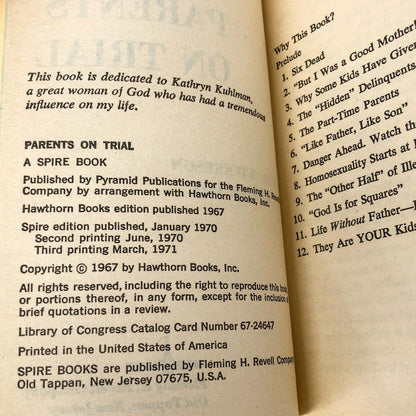 Parents on Trial by David Wilkerson [1971 PAPERBACK]