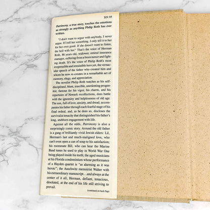 Patrimony: A True Story by Philip Roth [FIRST EDITION] 1991