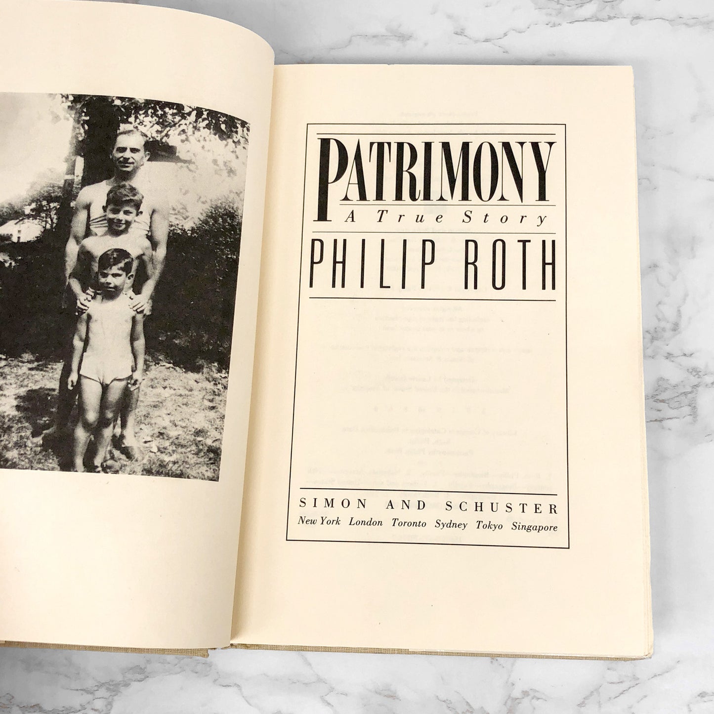 Patrimony: A True Story by Philip Roth [FIRST EDITION] 1991