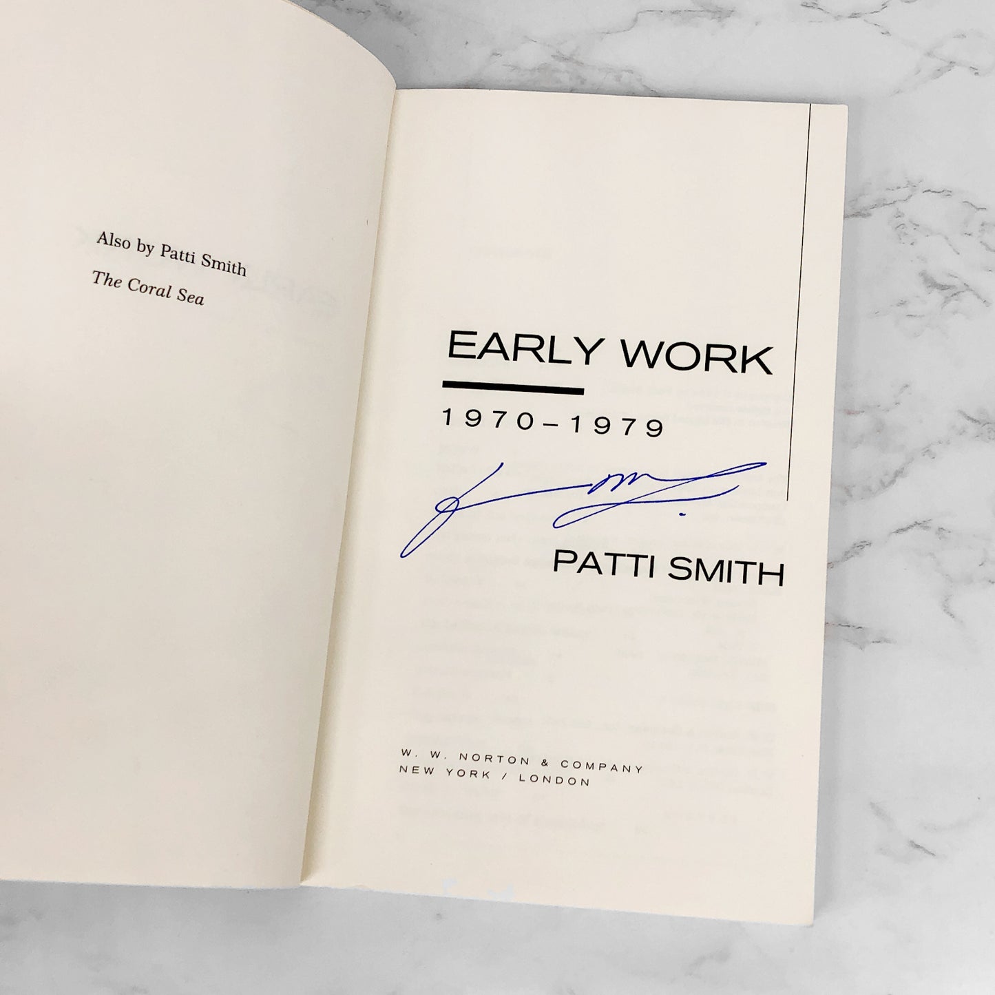 Early Work: 1970-1979 by Patti Smith SIGNED! [FIRST EDITION PAPERBACK] 1994