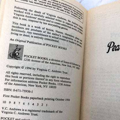Pearl in the Mist by V.C. Andrews [FIRST PAPERBACK PRINTING] 1994