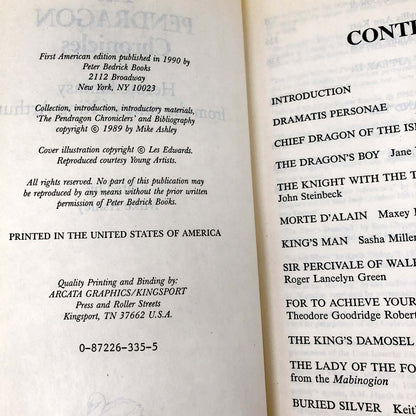 The Pendragon Chronicles: Heroic Fantasy from the Time of King Arthur [1990 HARDCOVER ANTHOLOGY]