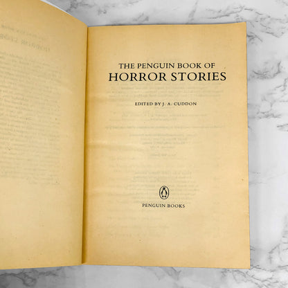 The Penguin Book of Horror Stories edited by J.A. Cuddon [U.K. FIRST EDITION] 1985