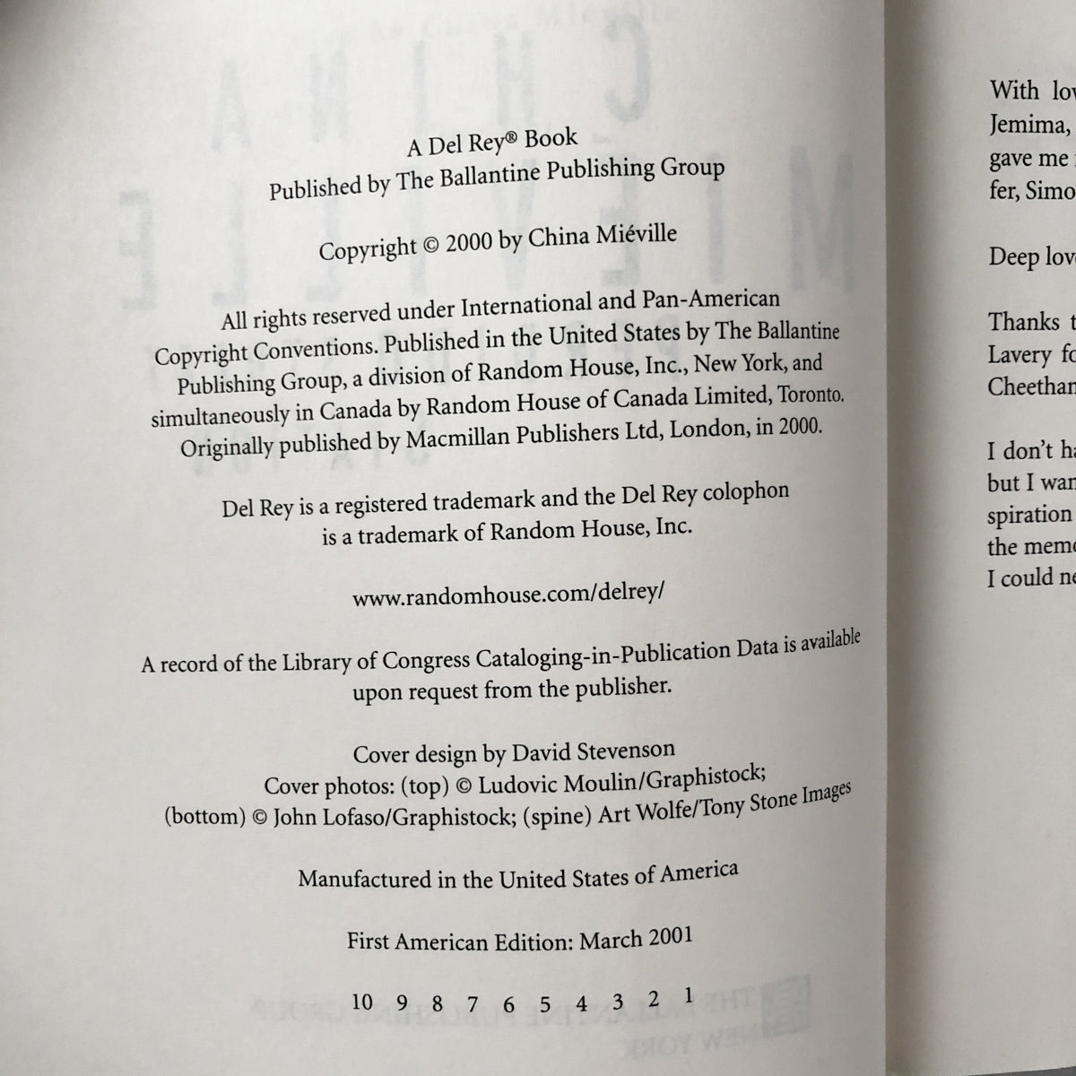 Perdido Street Station by China Miéville [FIRST EDITION / FIRST PRINTING] - Bookshop Apocalypse